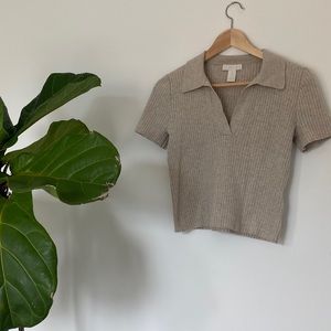 super cute cropped vestlike sweater